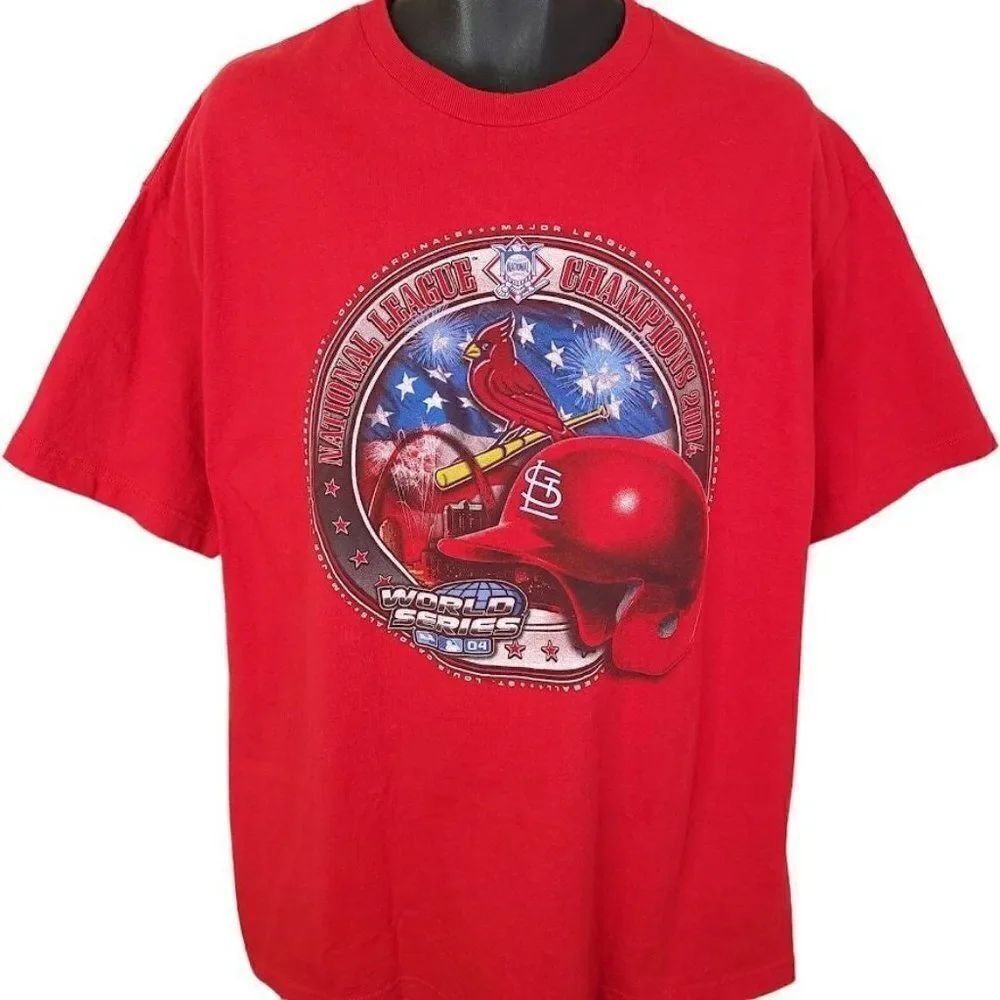 St Louis Cardinals T Shirt Vintage Y2K World Series Champions MLB Baseball Mens